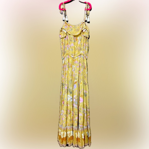 Spell & The Gypsy Women Small Yellow Bloom Maxi Dress - Picture 5 of 5